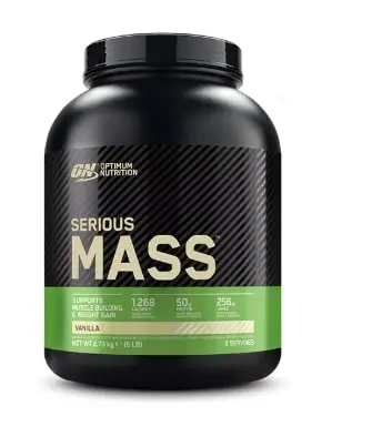 gainer optimum nutrition serious mass pot vanille