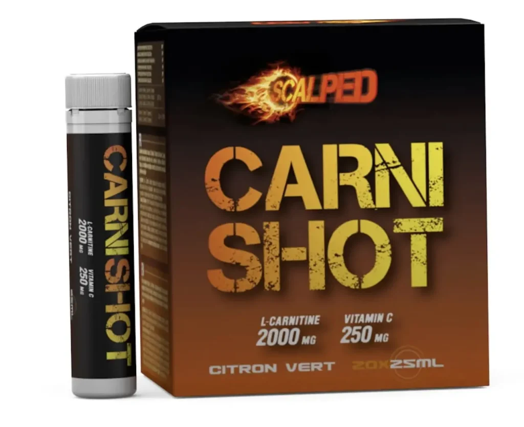 emballage flacon carni shot bruleur de graisses l-carnitine et vitamine c