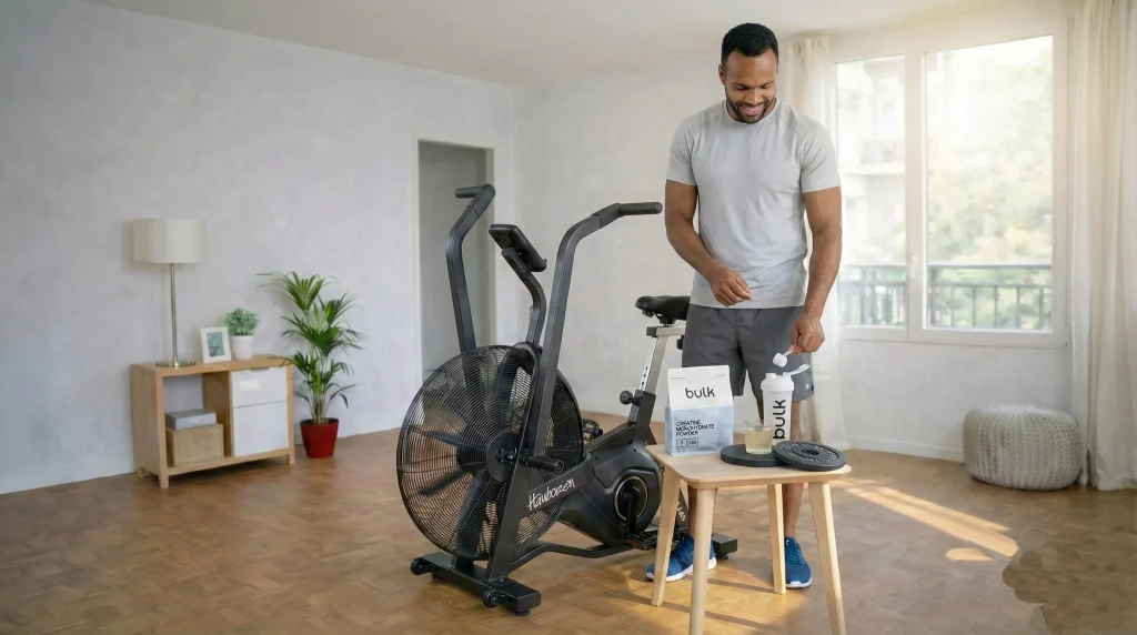 homme sportif qui prend de la creatine monohydrate bulk