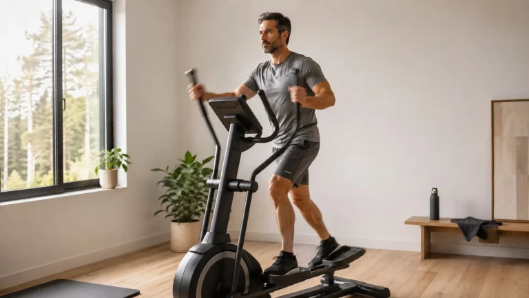 Bienfaits du vélo elliptique, séance de cardio à domicile sur un vélo elliptique