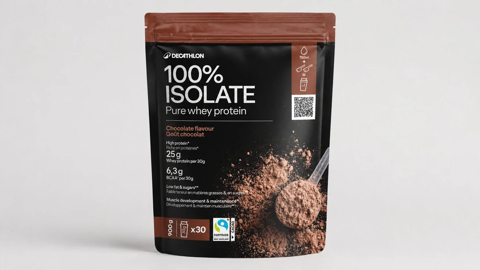 Decathlon Pure Whey Isolate, whey isolate pas ch&egrave;re fabriqu&eacute;e en France