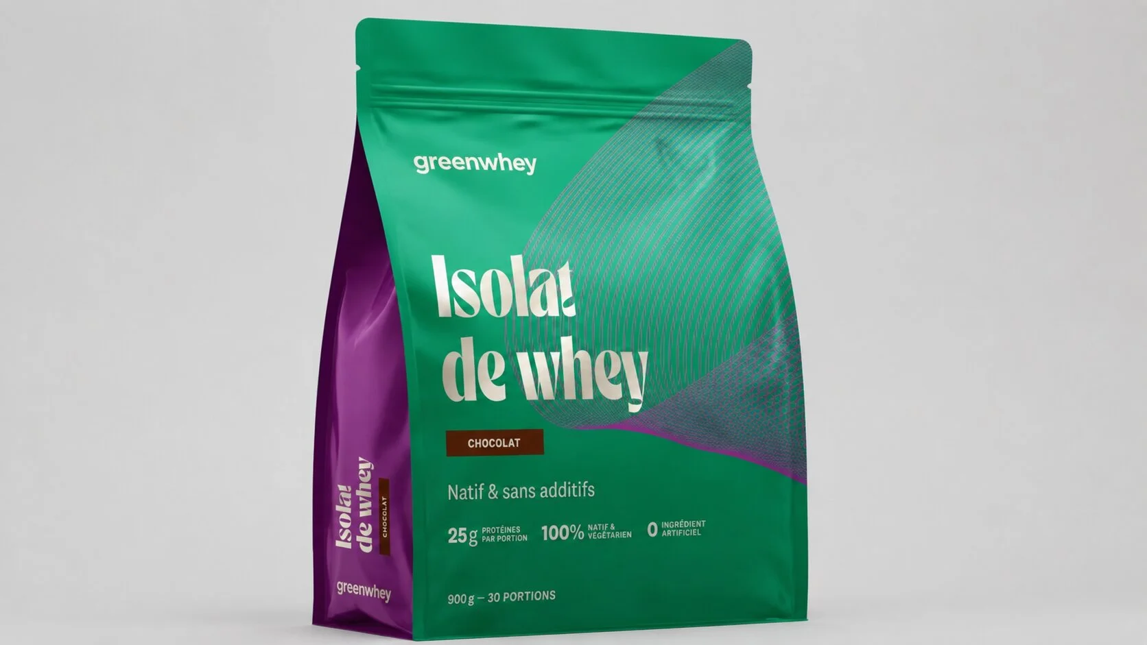 Greenwhey Isolat de Whey Native chocolat, whey isolate sans sucralose