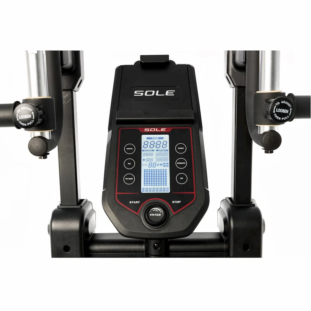 Console LCD et molette de résistance du Sole Climber CC81
